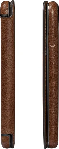 Vista 7 de Sena Cartera Ultra Delgada Libro De Billetera De Cuero Más Delgada Funda De Libro Para iPhone 6, 7, 8 - Cognac