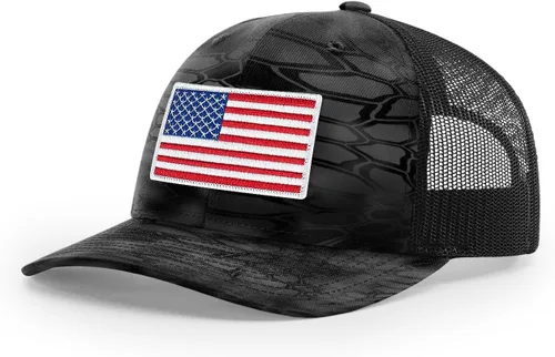 Vista 291 de Joe's USA Richardson 112 - Gorras de camionero con parche gráfico personalizado - Gorras estructuradas de cinco y seis paneles Richardson Premium