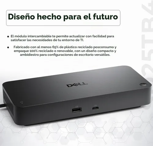 Vista 8 de SD25TB4 Pro Thunderbolt 4 Smart Dock con pantalla 8K, adaptador de 180 W Negro