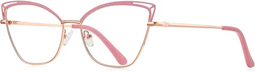 Vista 13 de Gafas de luz azul Cateye - Lentes falsos para mujer, antifatiga ocular, lentes transparentes