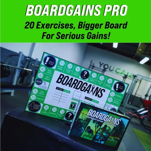 Vista 2 de BoardGains Pro - Juego de mesa de fitness Maestros, entrenadores y padres de PE Uso para entrenamientos grupales, ejercicio en casa y educación