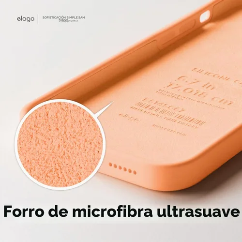 Vista 7 de elago Funda de silicona líquida prémium para iPhone 14 Pro Max
