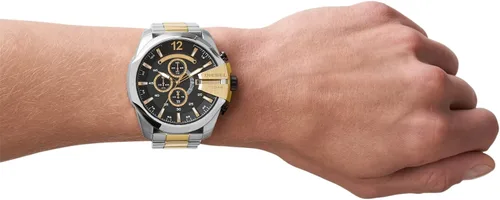 Vista 4 de Diesel Mega Chief - Reloj de cuarzo con cronógrafo de acero inoxidable para hombre