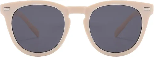 Vista 2 de Kelens Classic - Gafas de sol de marco de plástico retro redondo para mujer protección UV400 lentes polarizadas