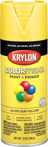 Vista 46 de Krylon K05554007 COLORmaxx Pintura en aerosol y base para uso en interiores y exteriores, color almendra satinada, 12 onzas (paquete de 1)