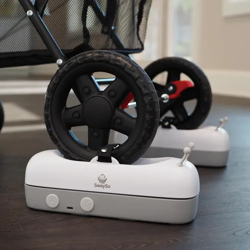Vista 4 de Accesorio automático para cochecito – Chupete infantil para bebés de 0 a 12 meses – Recargable, control remoto, dos modos relajantes – Solo