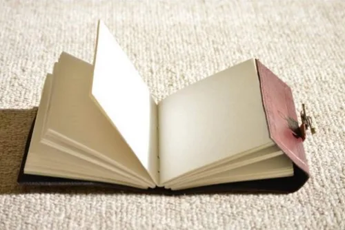 Vista 2 de Diario de Dragón de Cuero con Piedra: Diario de Dungeons and Dragons Cuaderno de Bocetos - Sombras para Hombres y Mujeres - 6 x 8 Pulgadas con 220