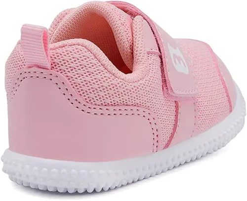 Vista 6 de BMCiTYBM Zapatos para caminar de malla transpirable para bebés, niños y niñas, ligeros, antideslizantes, para primeros pasos, 6, 9, 12, 18, 24 meses