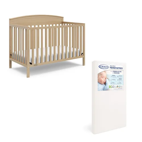 Vista 16 de Graco Benton - Cuna convertible 5 en 1 con cajón, certificado GREENGUARD Gold, se convierte de cuna de bebé a cama infantil, sofá cama y cama