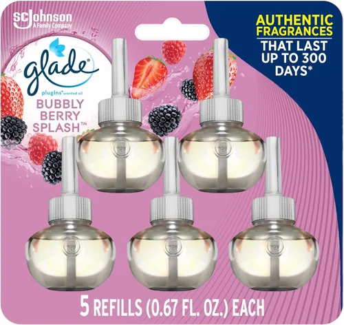 Vista 29 de Glade PlugIns - Repuestos de ambientador, aceites esenciales perfumados para el hogar y el baño, aroma Apple Cinnamon, 3.35 onzas líquidas, 5