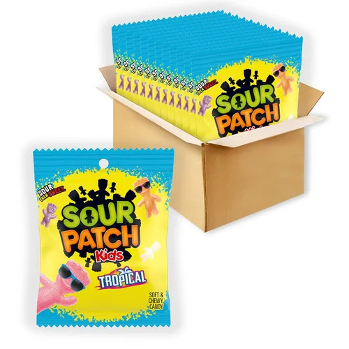 Vista 19 de SOUR PATCH KIDS Apple Harvest - Caramelos suaves y masticables de Halloween, 6 bolsas de 10 onzas