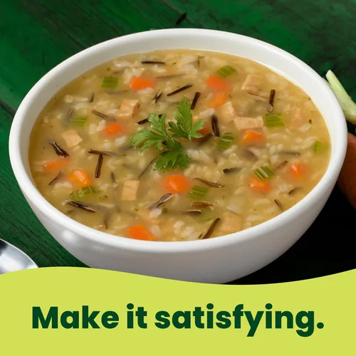 Vista 5 de Pacific Foods Sopa orgánica de pollo y arroz silvestre, lata de 16.3 oz