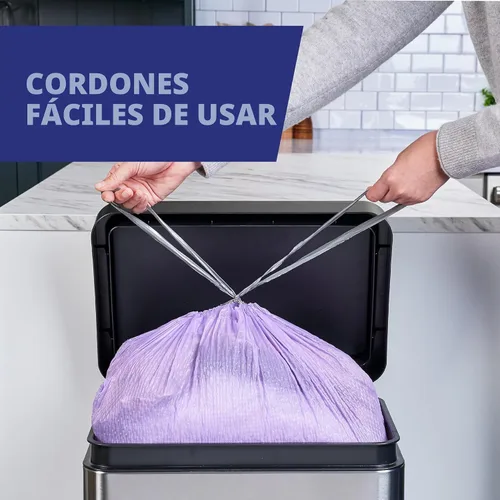 Vista 5 de Hefty Bolsas de basura ultra fuertes de 13 galones, bolsas de basura altas para cocina tamaño 13 galones, resisten fugas, perforaciones y desgarros