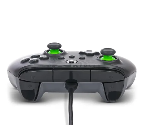 Vista 6 de PowerA Advantage Wired Controller for Xbox Series X S - Celestial Green, Black Xbox Controller with Detachable 10ft USB-C Cable, Mappable Buttons