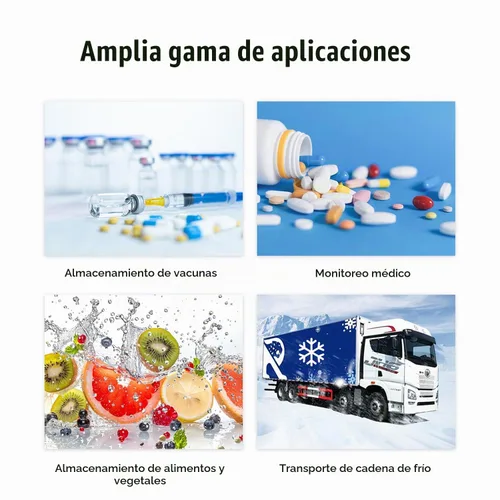 Vista 8 de Freshliance - Registrador de datos de temperatura desechable USB con 30000 puntos, informes PDF CSV automáticos de alta precisión, 7 días de uso