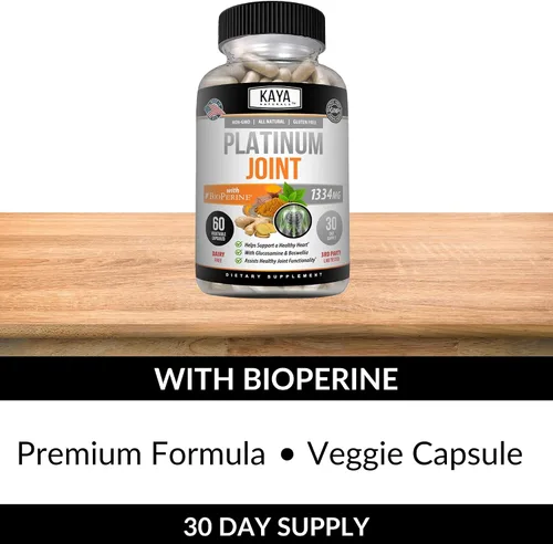Vista 5 de Kaya Naturals Platino - Nature Made Bioperine, glucosamina, cúrcuma con boswellia, propiedades antioxidantes saludables, curcumina de cúrcuma 1334