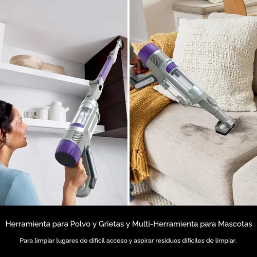 Vista 9 de Shark PowerDetect - Aspiradora inalámbrica de mano, potente succión, filtración HEPA, autonomía de 70 minutos, para alfombras y suelos duros