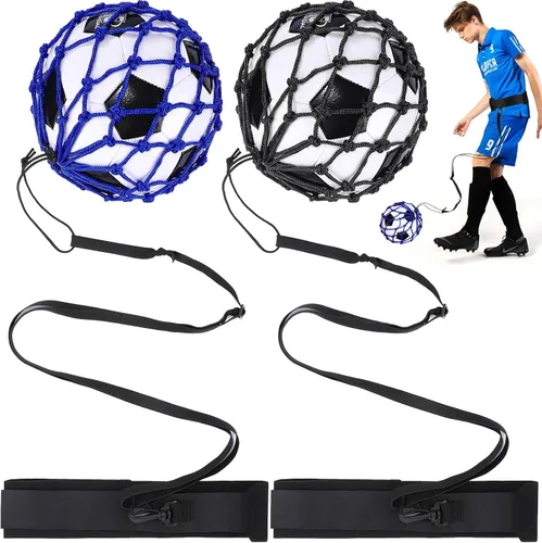 Vista 12 de TOBWOLF Football Kick Trainer, Soccer Return Trainer Net Fits Ball Size 3, 4, 5, Hands-Free Soccer Kick Throw Training Aid