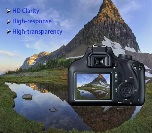 Vista 3 de Protector de pantalla EOS R50V para cámara Canon EOS R50 V R100 (para accesorios), 0.012 in de alta definición 9H dureza óptica LCD Premium cubierta