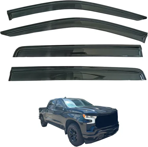 Vista 6 de Parasol para ventana exterior, protectores de lluvia compatibles con Toyota 4Runner 2025-2026, deflector de ventilación de viento, humo, 4 piezas