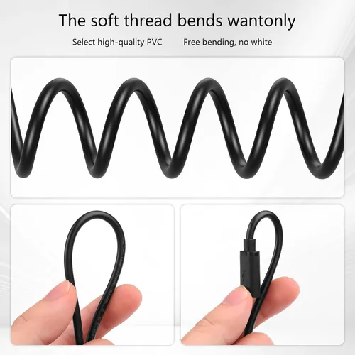 Vista 2 de GINTOOYUN Cable de extensión de 2 pines USB C hembra cable de alambre desnudo 5V/3A USB tipo C hembra cable de alimentación de extremo abierto