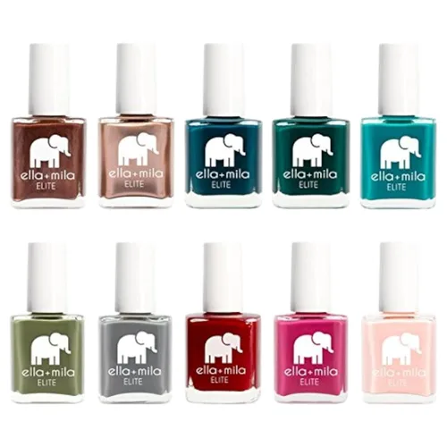 Vista 9 de ella+mila Juego de esmaltes de uñas profesionales – Secado rápido, larga duración y resistente al astillado – Manicura francesa paquete de 2