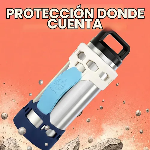Vista 5 de Funda protectora de silicona para botella con asa, accesorios para botella de 26 oz y 36 oz de acero inoxidable