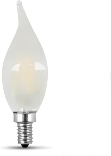 Vista 2 de Feit Electric BPCFF40/827/LED/2 Bombilla LED regulable, equivalente a 40 W, 120 voltios, 300 lúmenes, base de candelabro, 2700 K, CRI >80, blanco