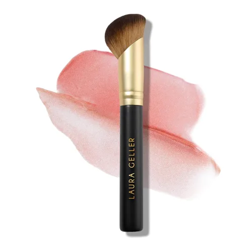 Vista 26 de LAURA GELLER NEW YORK - Brocha retráctil con mango de aluminio Kabuki, para todo el maquillaje facial y base para maquillaje facial líquido, crema