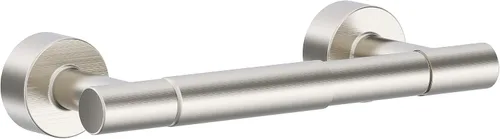 Vista 6 de Gerber Parma D446258BB - Portarrollos de papel higiénico montado en la pared, estilo moderno, doble poste para baño (bronce cepillado)