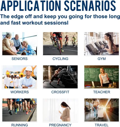 Vista 8 de Calcetines de compresión para hombres y mujeres, calcetines altos hasta la rodilla, apoyo para deportes, correr, senderismo, fitness, seguro de salud