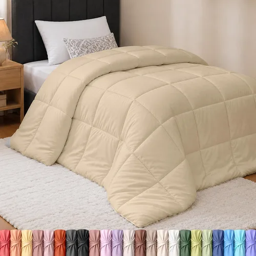 Vista 23 de Utopia Bedding - Juego de edredones de plumón con inserción de edredón acolchado con esquinas y pestañas, edredones alternativos cosidos en caja