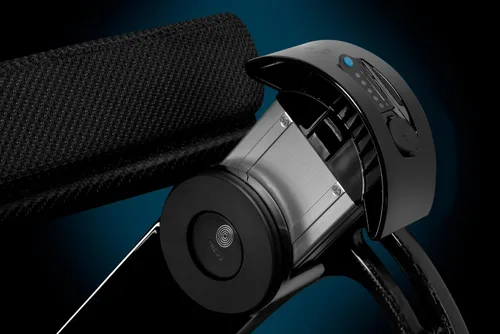 Vista 9 de Porto Mobility Ranger SpacePro XL - Silla de ruedas eléctrica de fibra de carbono ligera y plegable de próxima generación (carbono, asiento ancho XL)