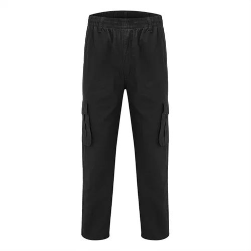 Vista 2 de Pantalones cargo casuales para hombre, pantalones de senderismo al aire libre, pantalones deportivos ligeros de retazos, pantalones de trabajo