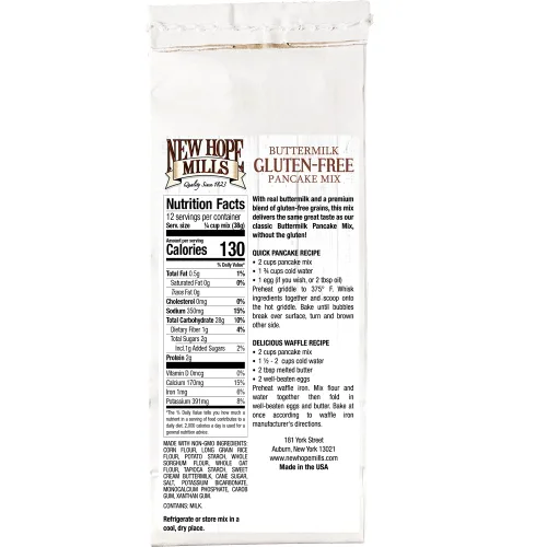 Vista 2 de Mezclas sin gluten de New Hope Mills (suero de leche)