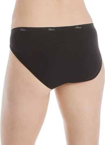 Vista 4 de Hanes Paquete de ropa interior para mujer, paquete de 10, bragas de mezcla de algodón de cobertura completa, ropa interior que absorbe la humedad