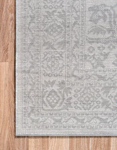 Vista 10 de Unique Loom Boston Collection - Alfombra de área con medallón (2 x 8 pies, color blanco y gris)