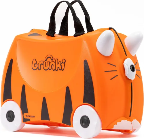 Vista 8 de Trunki Original Maleta para Niños con Ruedas para Montar y Equipaje de Mano Harley (rojo)