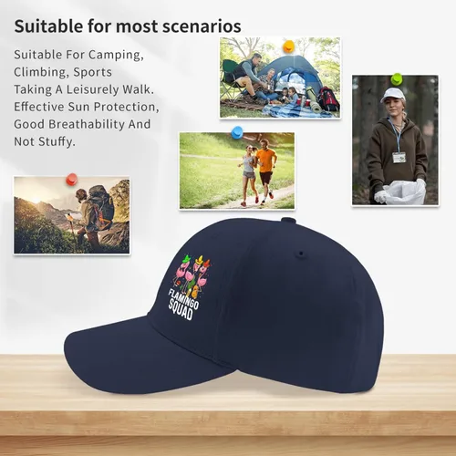 Vista 8 de Womens Summer Hat Flamingo Funny Caps for Women Golf Hats Adjustable Flamingo Squad Visor Hat