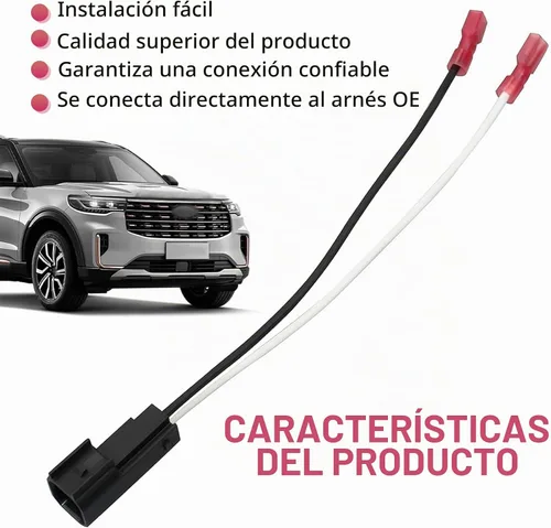 Vista 3 de 4 piezas de arnés de cableado de altavoz de auto, adaptador de conector de altavoz para puerta delantera trasera, piezas de reemplazo 72-5600