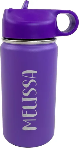 Vista 8 de The Crafty Engineer Botella de agua personalizada para niños (negro)