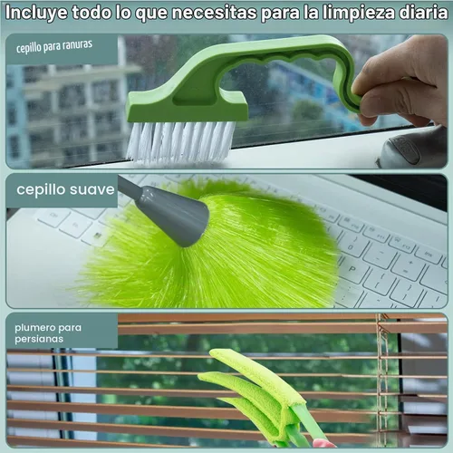 Vista 6 de CALBEAU Plumero de microfibra de 8 pies con poste de extensión (14 piezas)