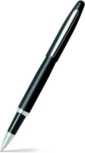 Vista 30 de Sheaffer VFM - Pluma estilográfica con acabado mate negro, detalles cromados, con punta mediana