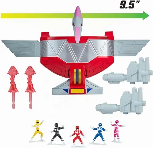 Vista 4 de Mighty Morphin Power Rangers: Re-Ignition - Dinozord Pterodáctilo Combinable de Playmates Toys