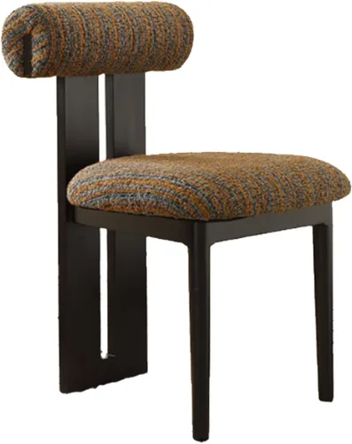 Vista 18 de Juego de sillas de comedor de madera, sillas de comedor tapizadas, silla de cocina con patas de silla de madera maciza, para restaurantes, salas
