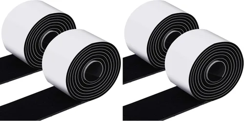 Vista 14 de Shappy Paquete de 2 tiras de fieltro con parte trasera adhesiva, rollo de cinta de fieltro, antideslizantes, autoadhesivas, cortables para muebles