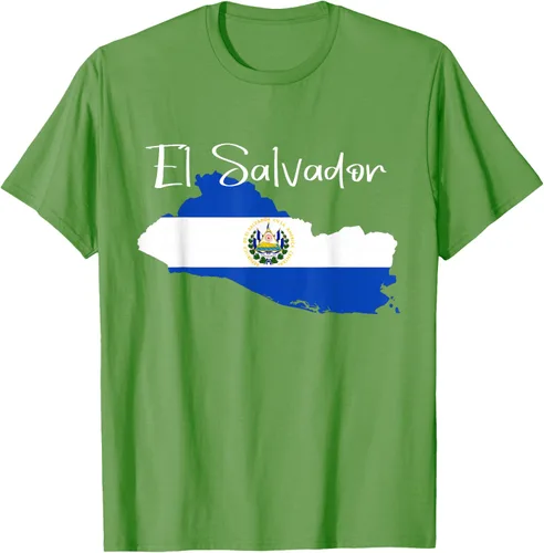 Vista 20 de Camiseta con la bandera de El Salvador, mapa de El Salvador, camiseta de Salvador para mujer