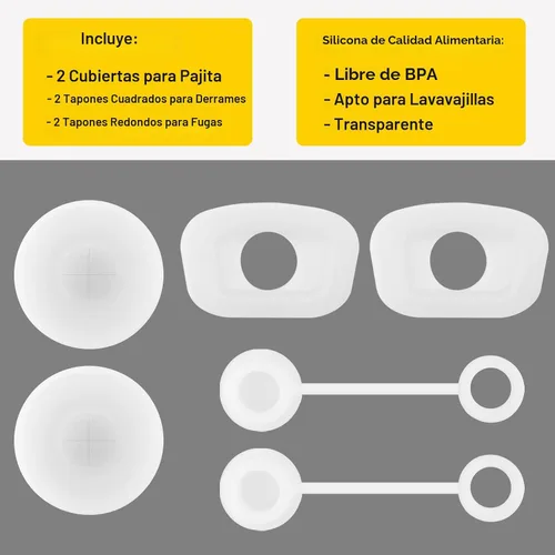 Vista 6 de HOMDSG Juego de tapones antiderrames para Stanley Cup 2.0 de 40 onzas y 30 onzas, accesorios que incluyen tapa de pajilla, tapón de fijación