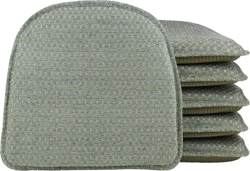 Vista 10 de Klear Vu Raindrop The Gripper - Cojines antideslizantes para silla, suaves y cómodos, almohadillas para asiento, almohadón para cocina, comedor u