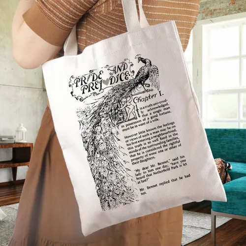 Vista 3 de WCGXKO Bookish Gift Literary Gift Pride Book Lover Canvas Tote Bag
